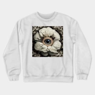 [AI Art] Eye Of Hydrangea, Art Deco Style Crewneck Sweatshirt